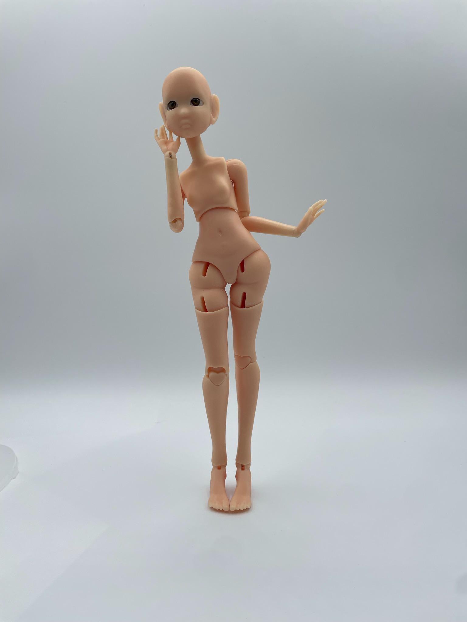DIY Blank Resin BJD Doll: Customizable 1/6 or 1/4 Size