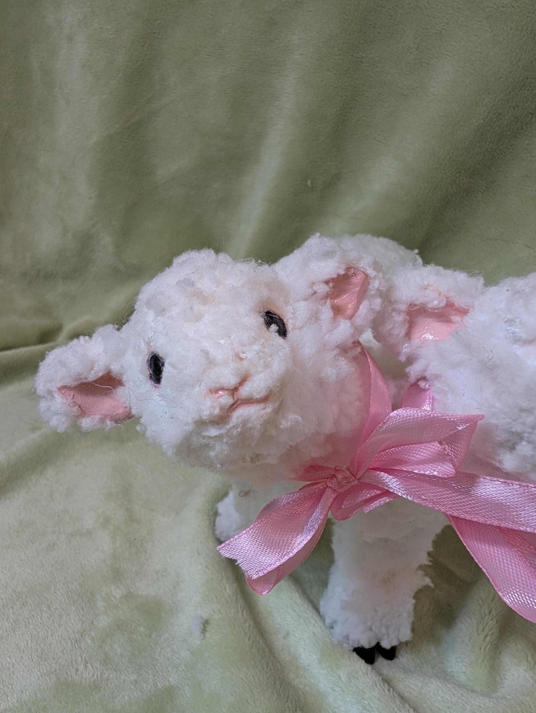 OOAK Posable Two Headed Lamb Art Doll