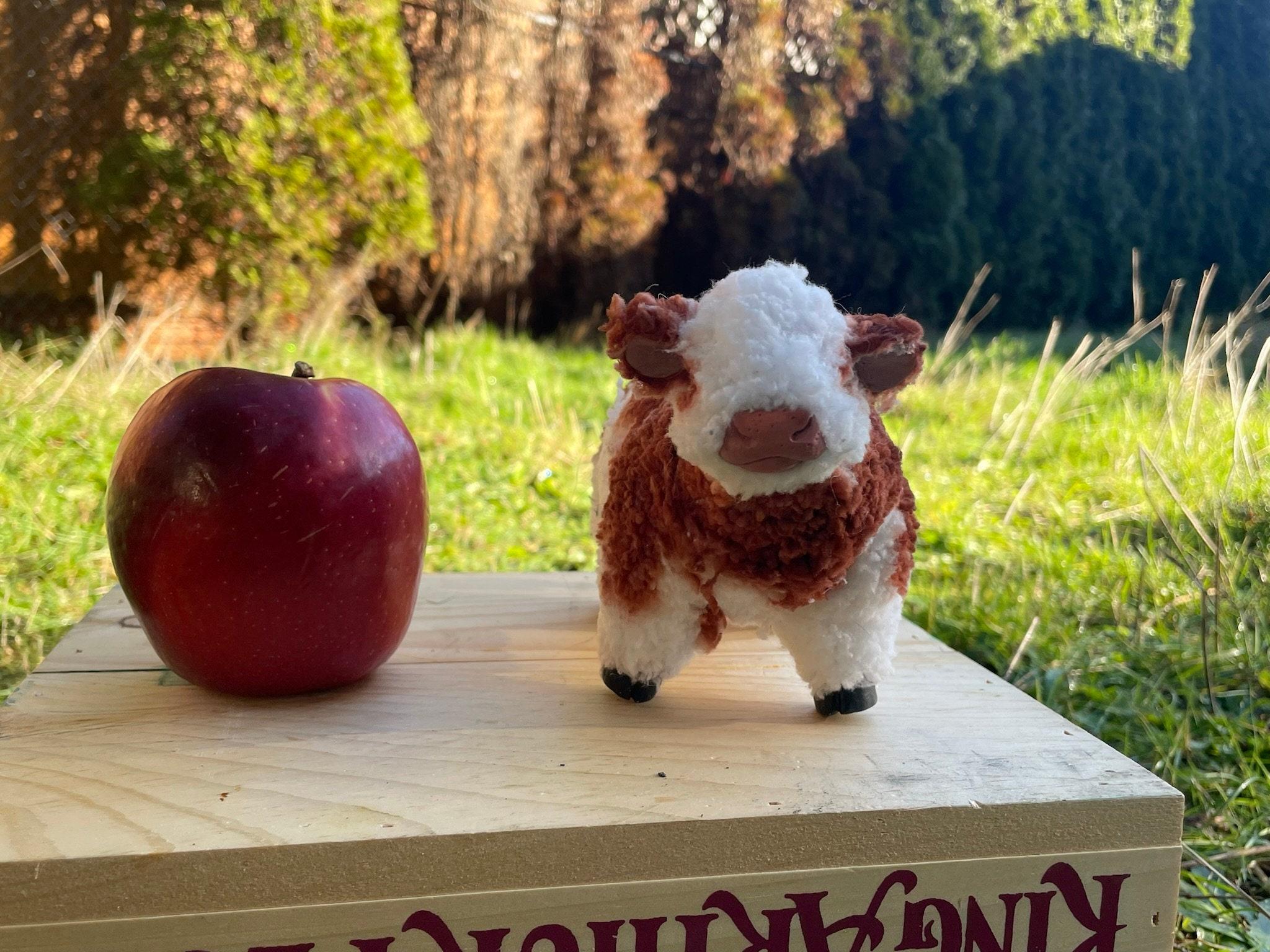 CUSTOM Fluffy Cow OOAK resin Artdoll (not posable)