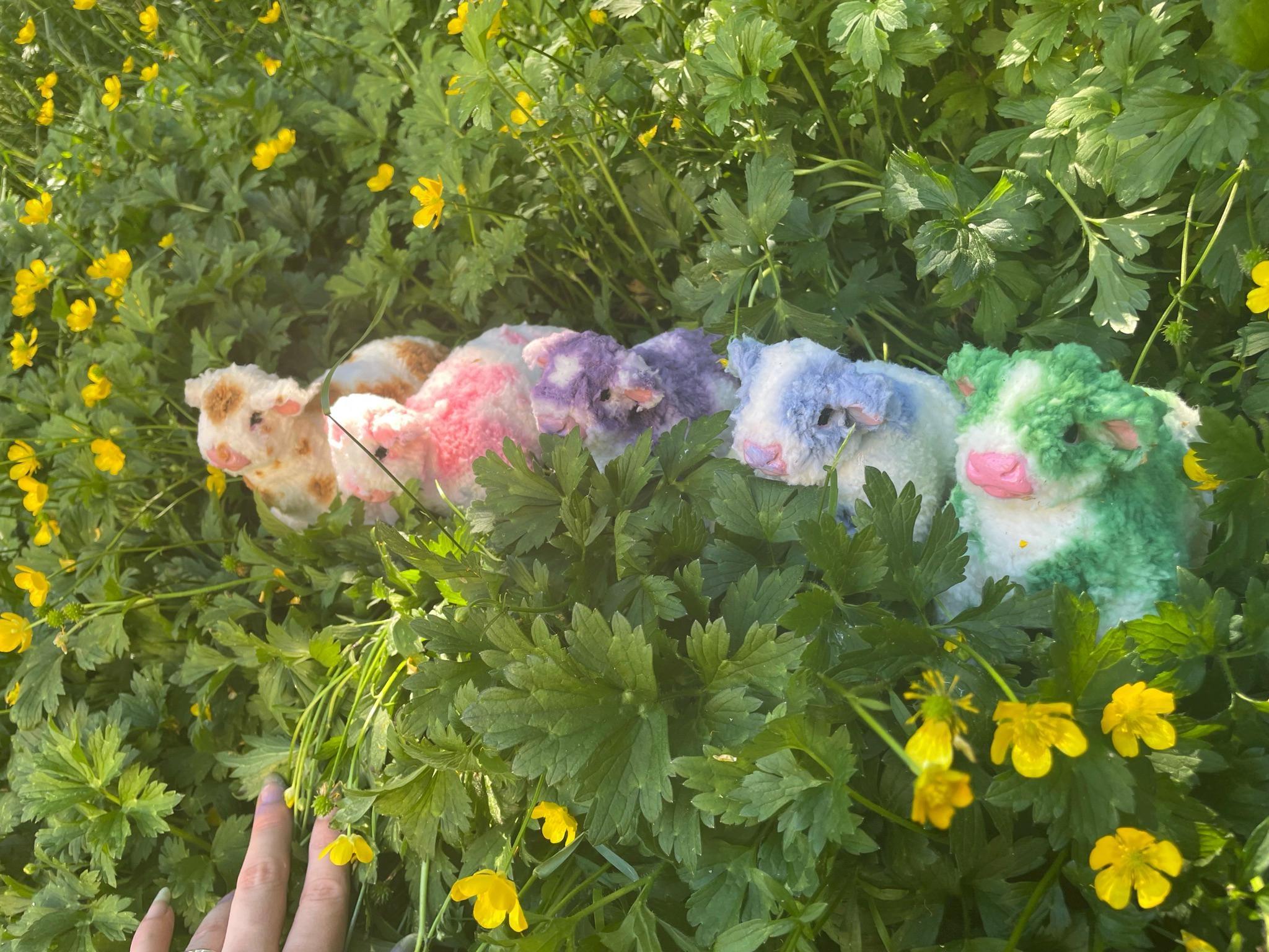 CUSTOM Fluffy Cow OOAK resin Artdoll (not posable)