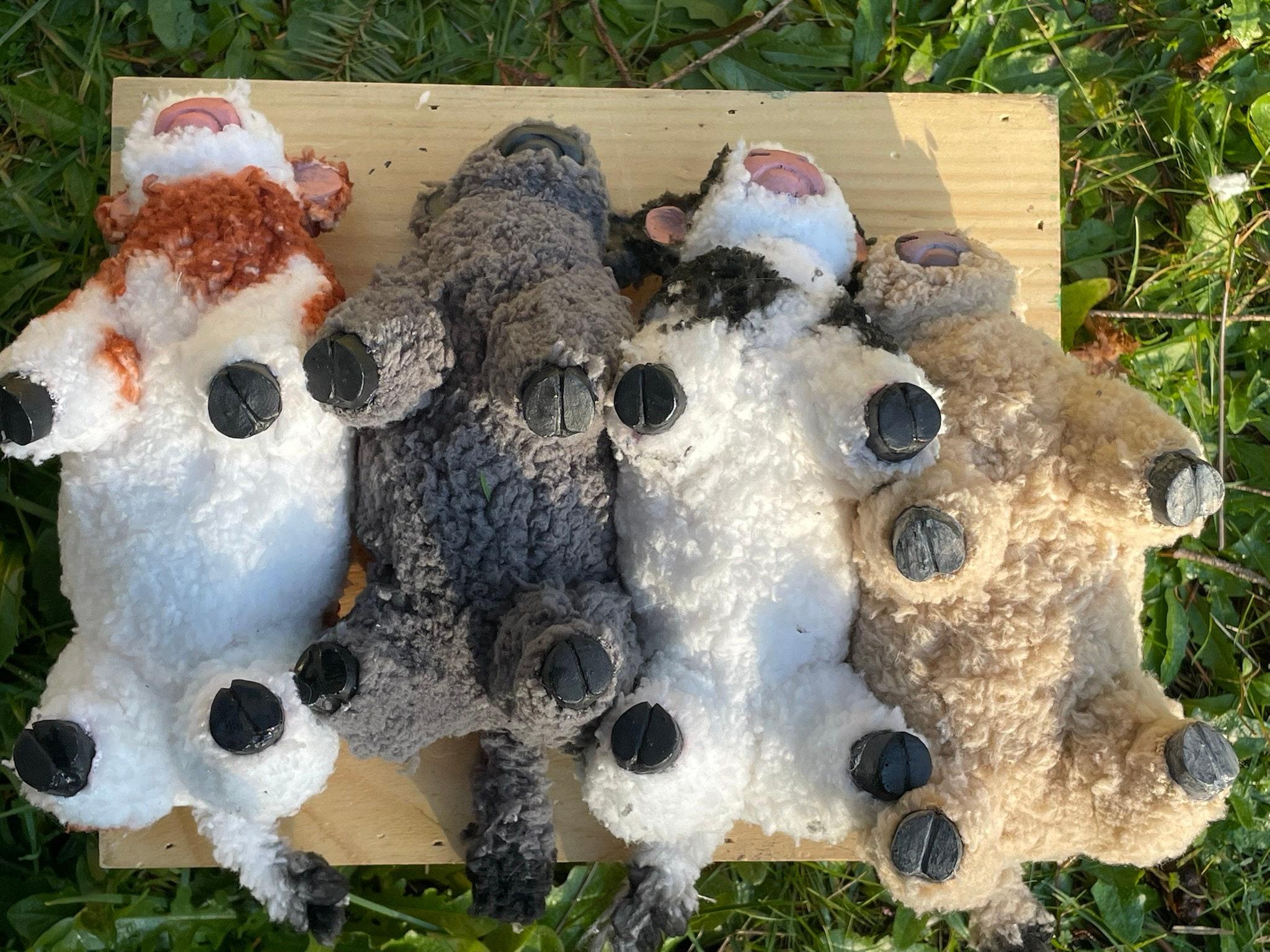 CUSTOM Fluffy Cow OOAK resin Artdoll (not posable)